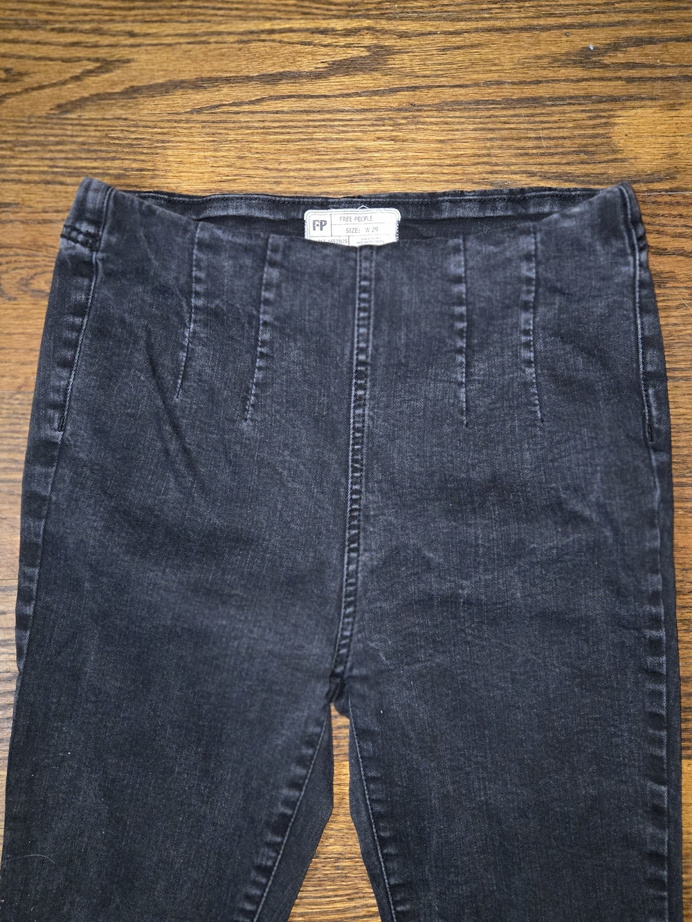 Free People High-Rise Black Denim Jeans